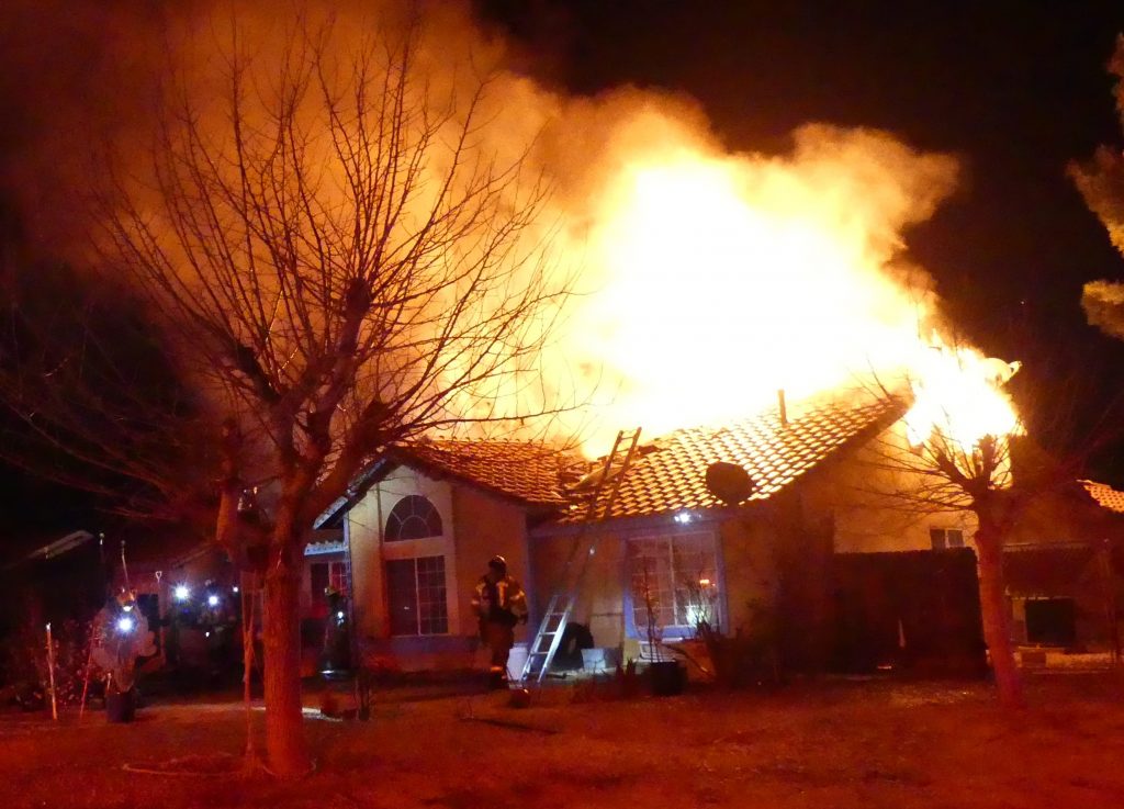 Firefighters battle weekend blaze at Apple Valley home