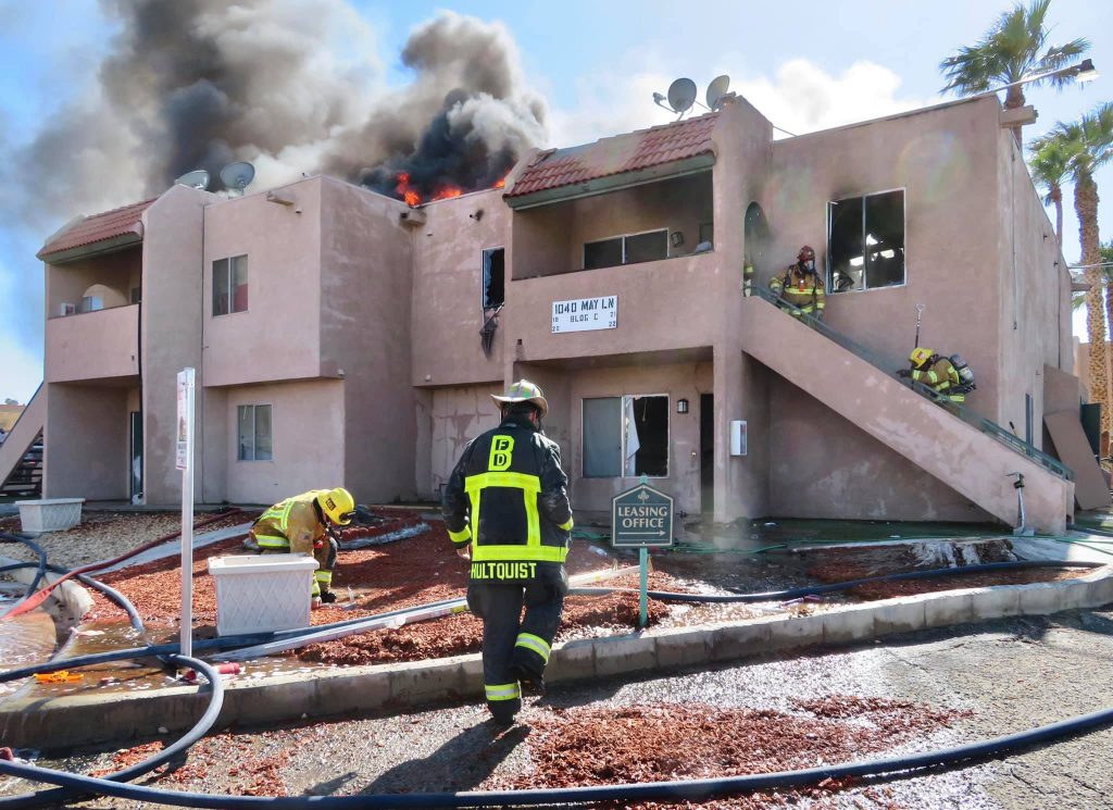 Red Cross arrives after apartment fire in Barstow displaces 25 residents on Sunday