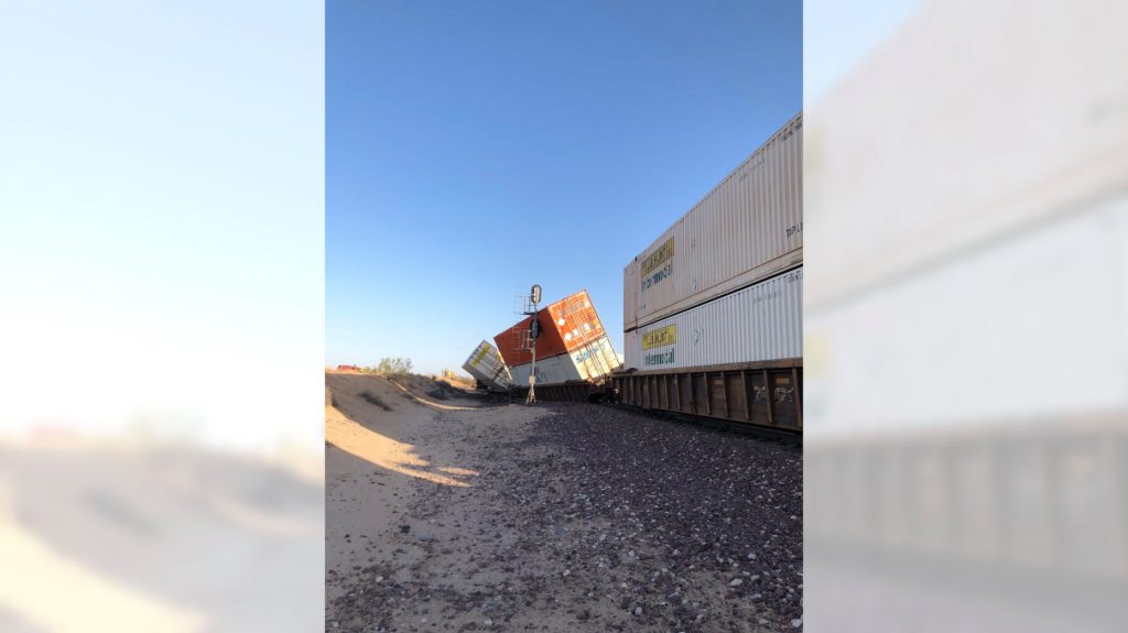 15 train cars derail near Kramer Junction in San Bernardino County
