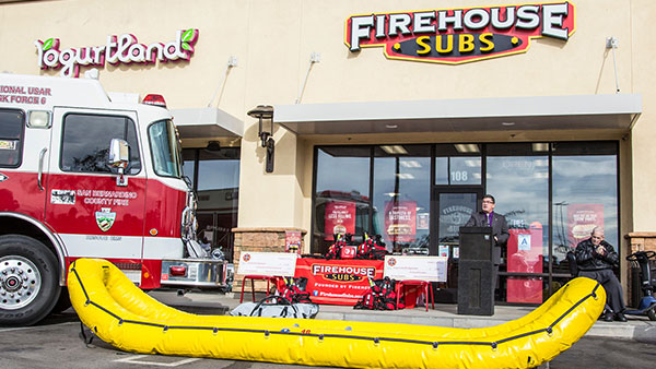 fire department event at firehouse subs
