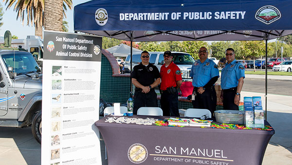 department of public safety booth san manuel event