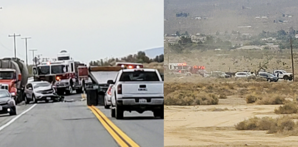 Woman airlifted from crash on SR-18 in Lucerne Valley on Tuesday