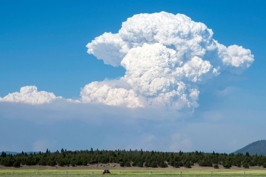 The Bootleg Fire in Oregon is so large, it’s creating its own weather