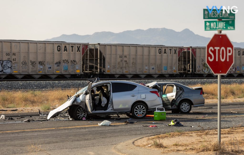  1 killed, 3 airlifted in head-on crash on Hesperia Road