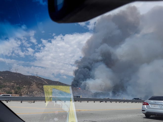 South Fire forces evacuations, threatens homes and livestock in Lytle Creek as smoke and ash hit Victor Valley