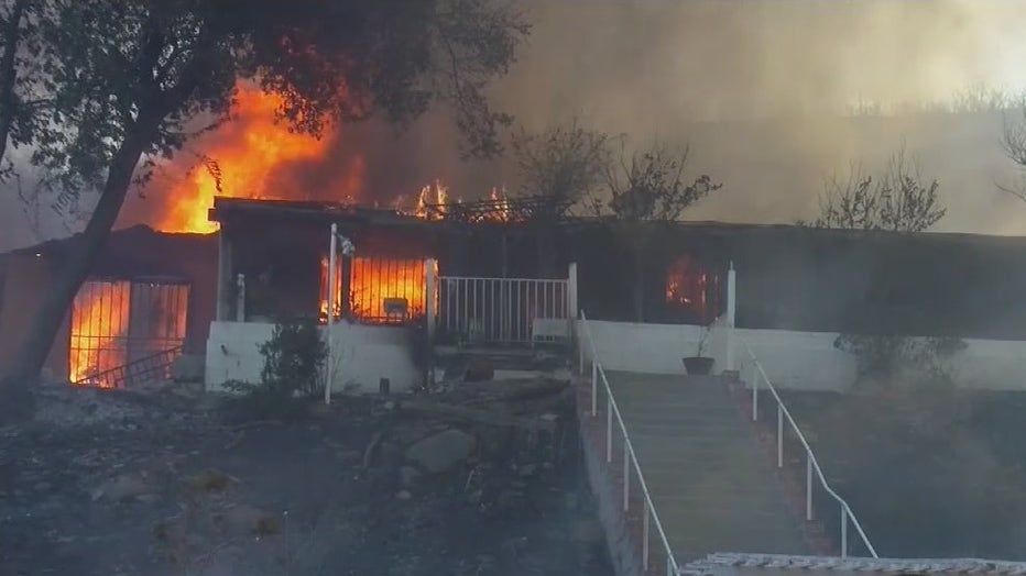 South Fire: Wildfire in Lytle Creek near Fontana burns down homes, threatens animals