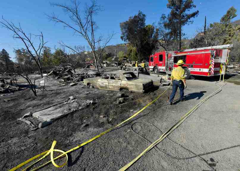 Firefighters make progress on South fire burning in Lytle Creek; containment at 10%