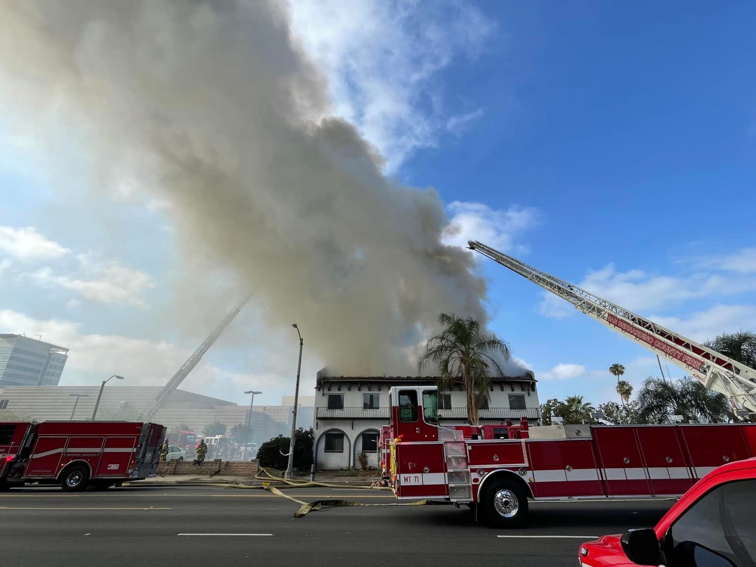 Commercial Building Engulfed in Two-Alarm Fire – San Bernardino County ...